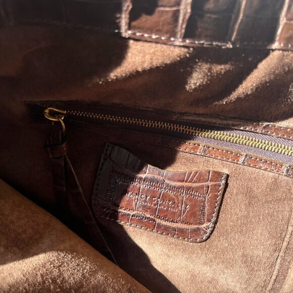 Nancy Gonzlez Brown Crocodile leather handbag tote cabas - Picture 10 of 14